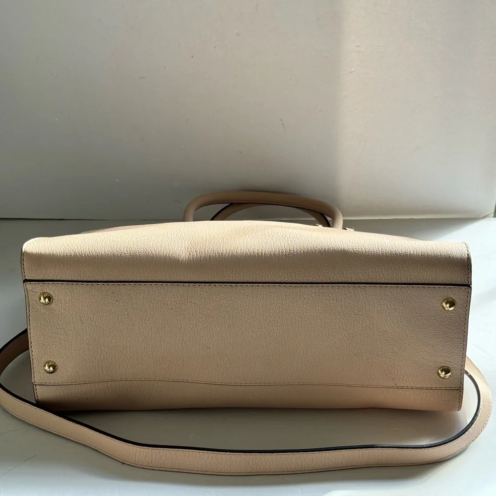 MICHAEL KORS HAMILTON Leather Pink Chain Satchel Crossbody Handbag